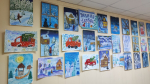 В Лазаревском центре национальных культур проходит выставка детских работ «Зимняя сказка»
