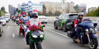 В Сочи состоялся ежегодный мотопарад Дедов Морозов - Администрация г. Сочи