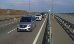 В очереди перед Крымском мостом с обеих сторон стоят 1190 автомобилей