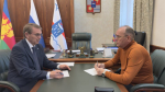 Председатель Городского Собрания Сочи Виктор Филонов провел рабочую встречу с председателем терр.группы Центрального района Эдуардом Обуховичем