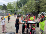 В День защиты детей Темур Эйнатов, Степан Кагосян и Теймураз Лобжанидзе помогли провести праздничное мероприятие в селе Прогресс Хостинского района