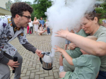 Сегодня площадь Сельского Дома культуры «Измайловка» превратилась в эпицентр веселья - дети и взрослые с удовольствием принимали участие в различных активностях