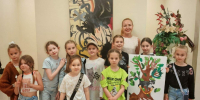 В галерее АМЦ «Родина» прошел творческий интенсив «Дуб Лукоморья» для детей младших классов  гимназии №8 - Управление культуры