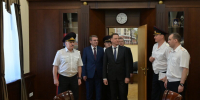 Руководитель Главного управления МВД Краснодарского края Олег Агарков, глава Сочи Андрей Прошунин и председатель Горсобрания Сочи Виктор Филонов приняли участие в торжественном мероприятии ко Дню России - Городское Собрание