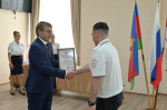 Руководитель Главного управления МВД Краснодарского края Олег Агарков, глава Сочи Андрей Прошунин и председатель Горсобрания Сочи Виктор Филонов приняли участие в торжественном мероприятии ко Дню России