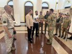 Депутат Городского Собрания Сочи по избирательному округу №1 «Юго-восточный» Юрий Немцев принял участие в торжественной церемонии передачи флага города Сочи с освобожденной высоты в Малой Локне