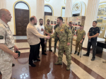 Депутат Городского Собрания Сочи по избирательному округу №1 «Юго-восточный» Юрий Немцев принял участие в торжественной церемонии передачи флага города Сочи с освобожденной высоты в Малой Локне