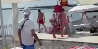 В Сочи сняли на видео полуголых туристов, покидающих пляжи из-за атаки БПЛА - SochiStream.Ru
