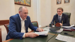 Председатель Городского Собрания Сочи Виктор Филонов провел рабочую встречу с председателем территориальной депутатской группы Центрального района Эдуардом Обуховичем