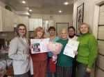 Депутат ГСС Ульяна Катриченко поздравила с 95-летием участницу трудового фронта Лидию Чебан