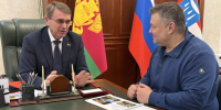 Виктор Филонов провел рабочую встречу с председателем комитета по вопросам физической культуры и спорта, культуры и молодежной политики Владимиром Елединовым - Городское Собрание