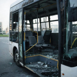 При атаке БПЛА на Краснодар выбило стекла в пассажирском автобусе