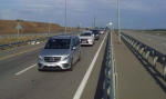 На Кубани образовалась очередь перед Крымским мостом 15 апреля