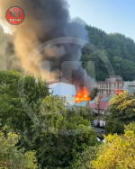 В Лазаревском районе Сочи выгорело 120 квадратов столовой