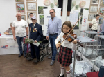 Виталий Баянов, Родион Цырульник и Вадим Семёнов поздравили с 98-летием ветерана труда и труженика тыла Виктора Ивановича Давыдова.